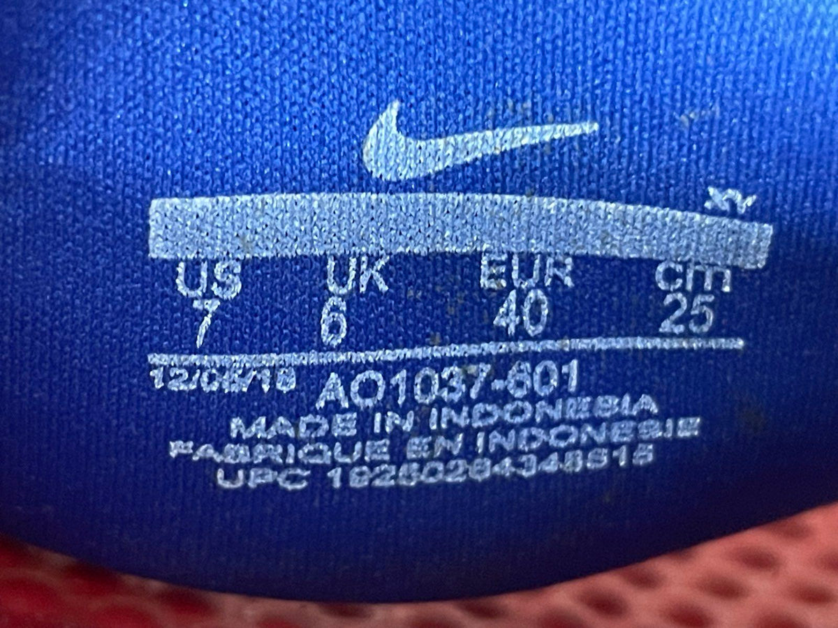 Nike Benassi JDI Fanny Pack Slides Red Blue White AO1037-601 Men's Size 7