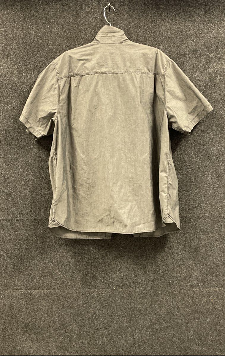 The North Face Men's Grey Short Sleeve Button Up Pocket Shirt Size XXL