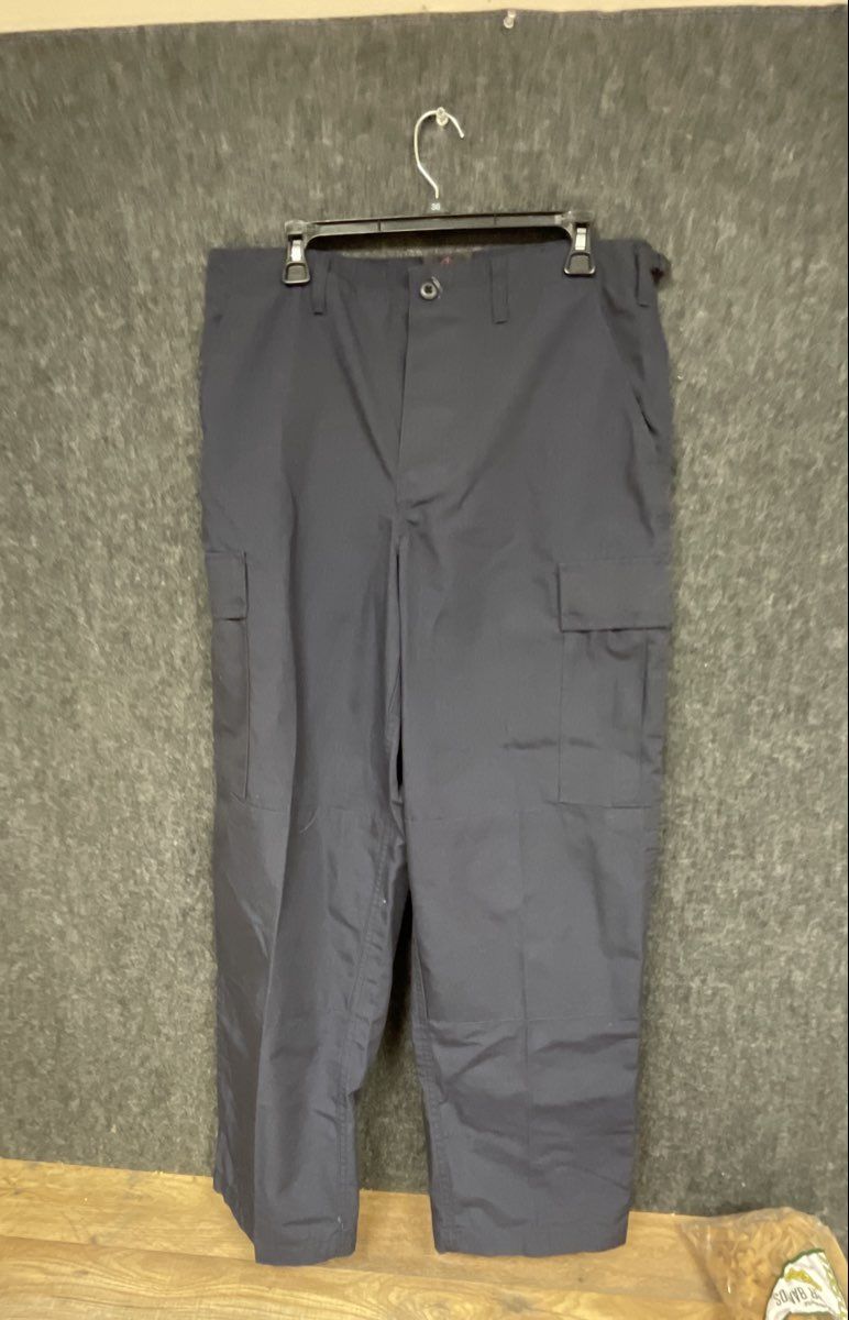 Tru-Spec Men's Black Tactical Cargo BDU Ripstop Pants Sz Medium Long