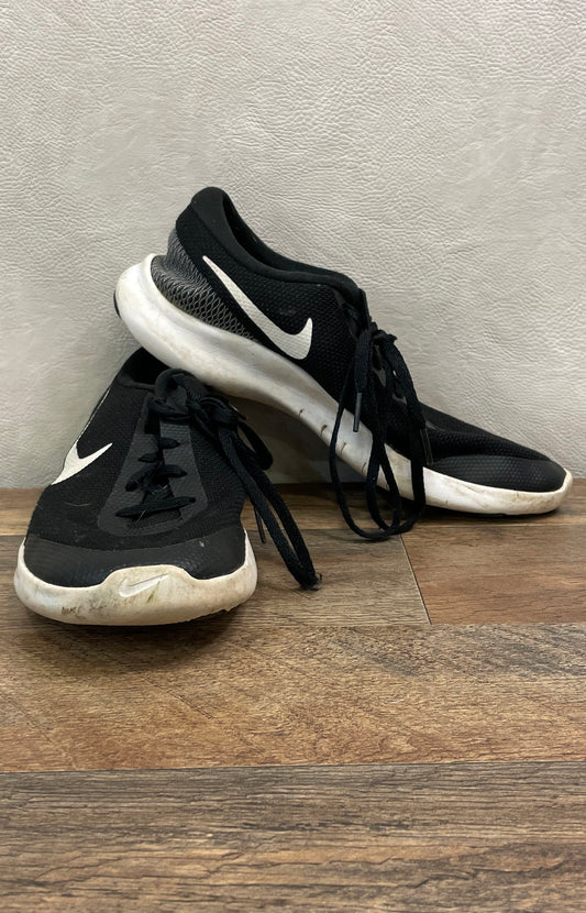 Nike Flex Experience RN 7 Black White Running Shoes Size 10