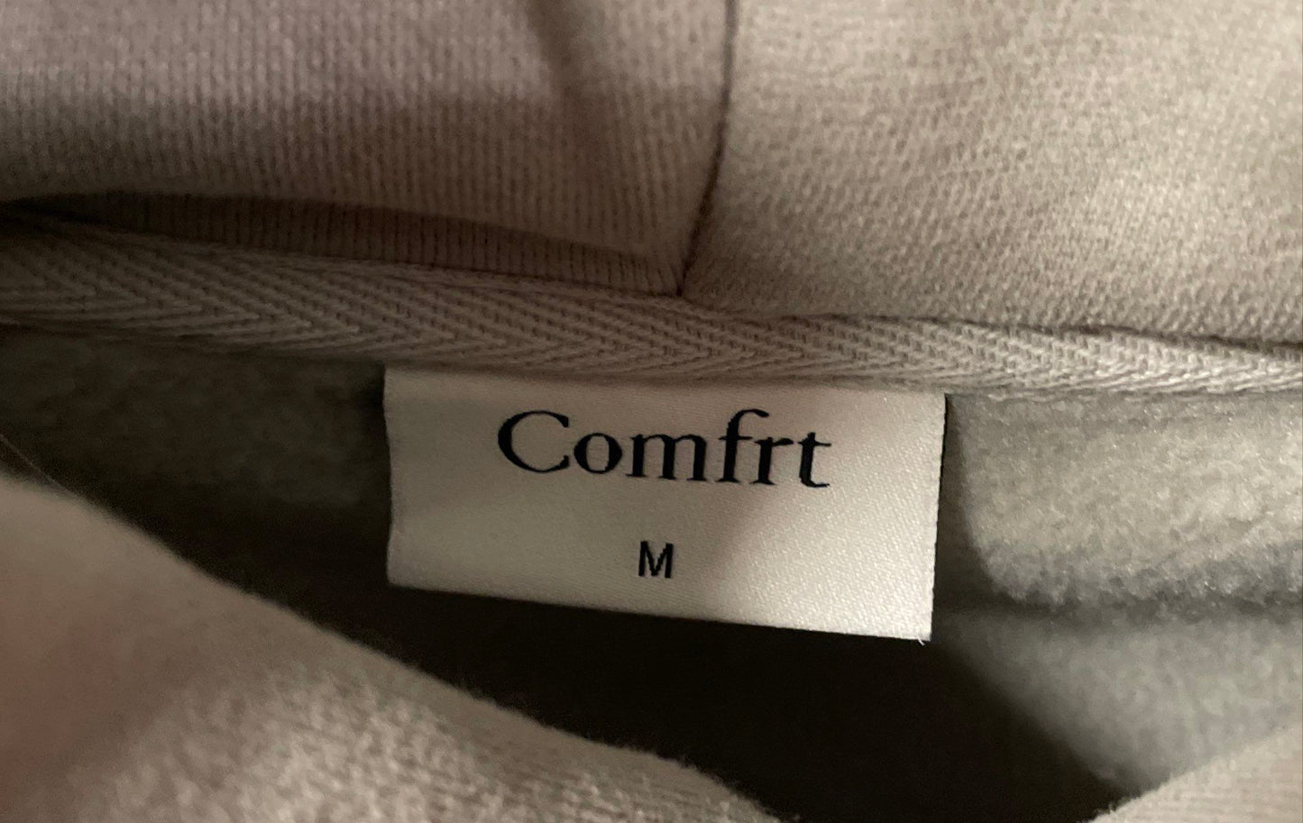Comfrt Men's Gray Minimalist Heavyweight Oversized Pullover Hoodie Sz M
