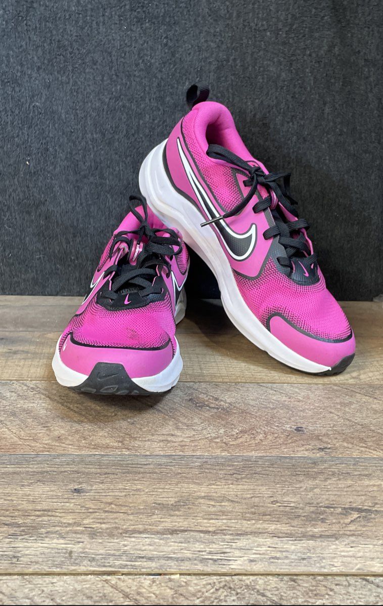 Nike Downshifter 13 Pink Black White Youth Running Shoes Size 7Y