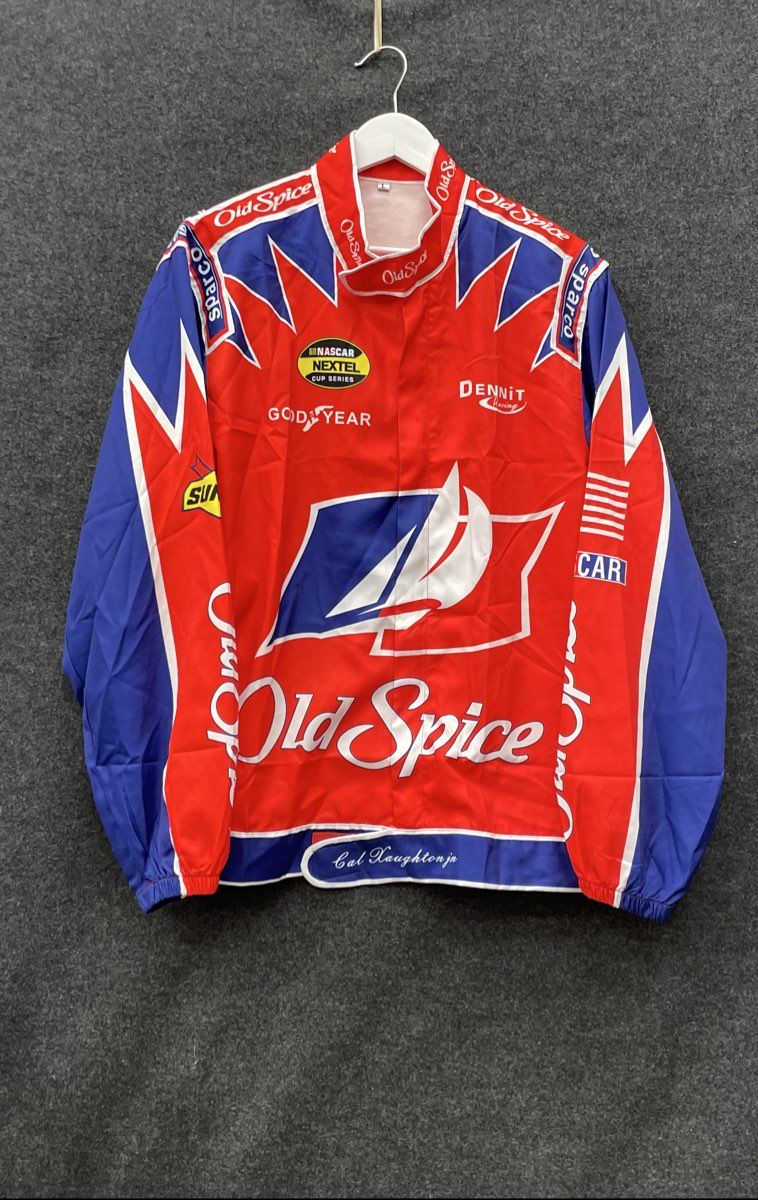 Costume Agent Men's Cal Naughton Jr Old Spice Racing Jacket Size L