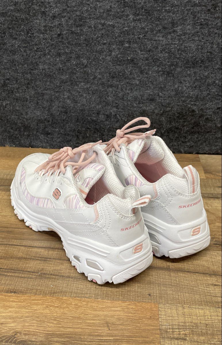 Skechers D'Lites Sunlit Garden White Pink Women's Sneakers Size 10