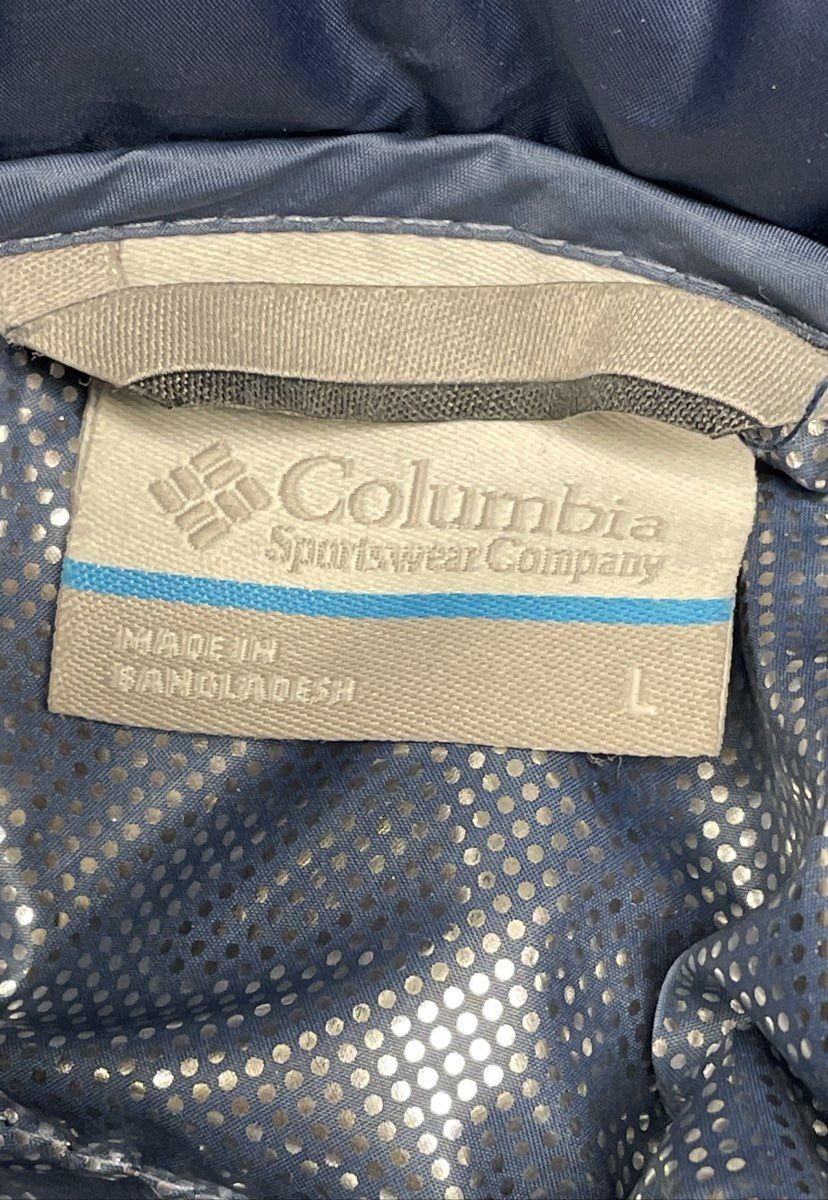 Columbia Men's Blue Two-Tone Omni-Heat Quilted Puffer Jacket Sz L