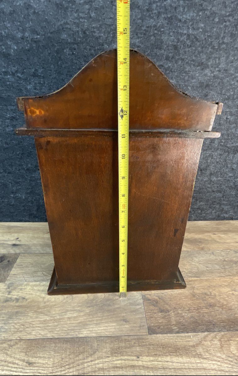 Vintage Traditional Wooden Mantel Clock Bonnet Top Quartz Battery Operated