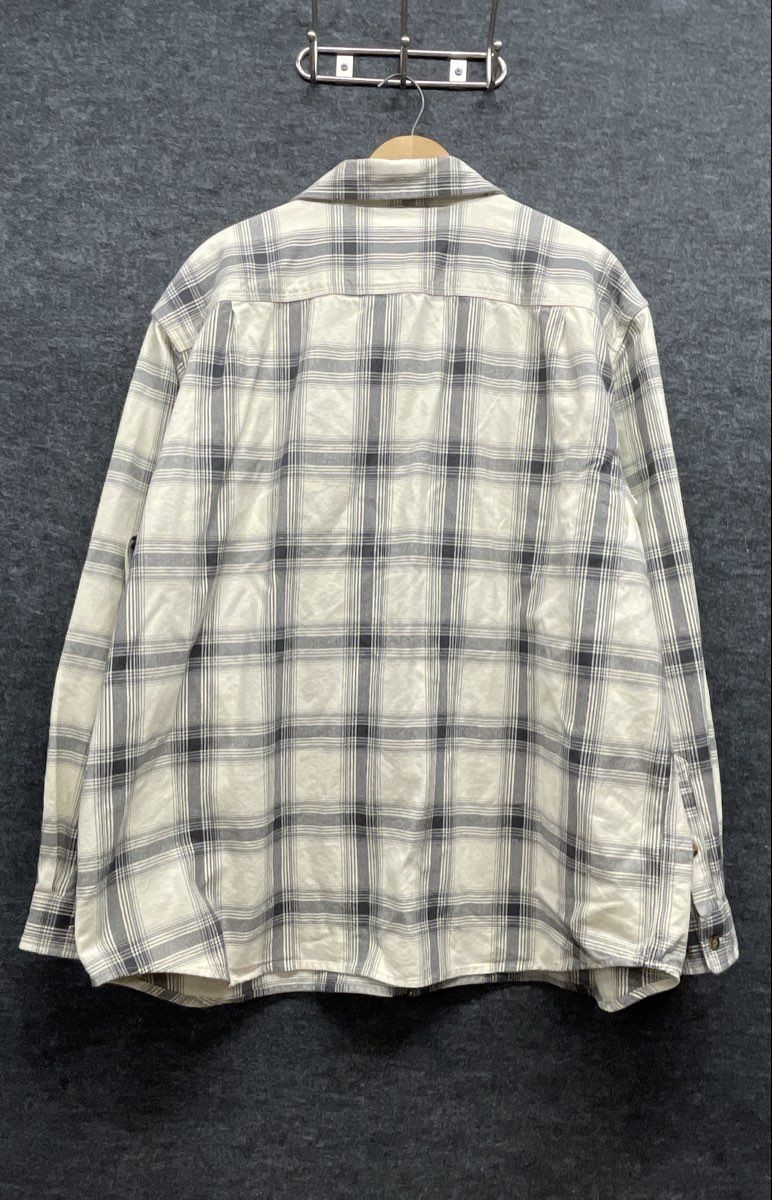 Carhartt Men's Cream Gray Plaid Button Up Shirt 104451 Original Fit NWT 2XL