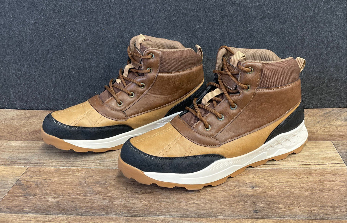 Ecko Unltd Lance-15M Brown Tan Black High Top Sneakers Men's Size 10