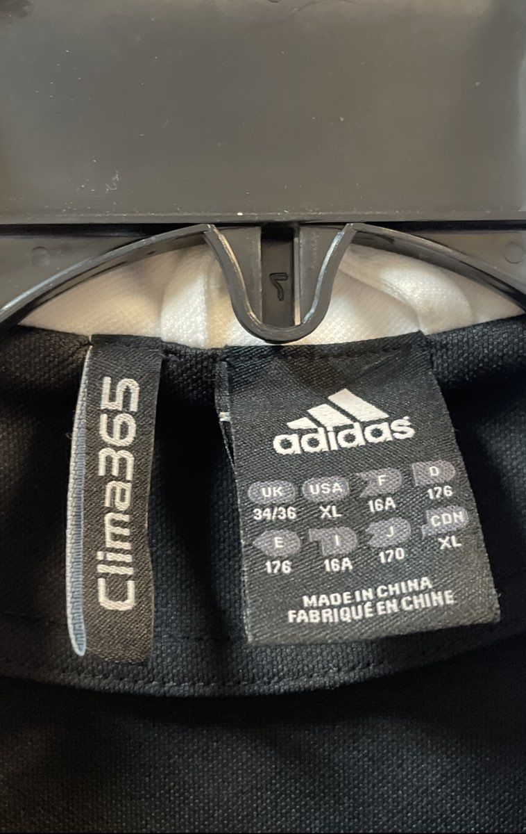 Adidas Boys Black Clima365 Full Zip Soccer Track Jacket Size XL