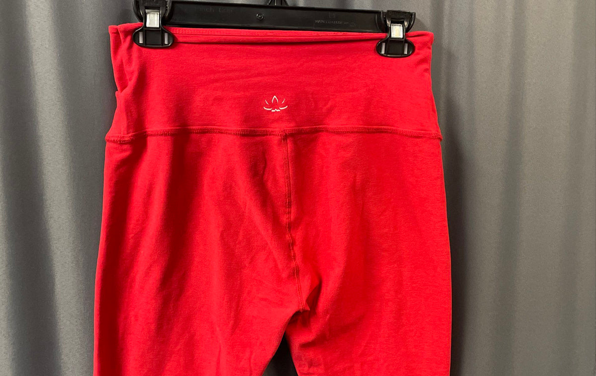 Beyond Yoga Women's Red High Waisted Crossover Waist Leggings Size L