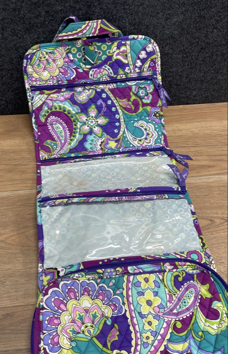 Vera Bradley Handbag Hanging Travel Organizer Toiletry Bag Paisley Lot of 2