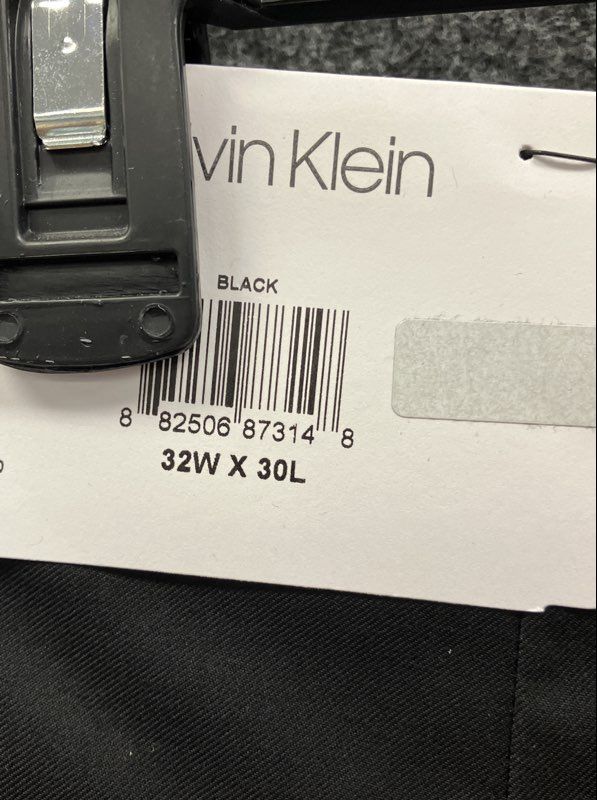 Calvin Klein Men's Black Stretch Wrinkle Resistant Dress Pants Sz 32x30 NWT