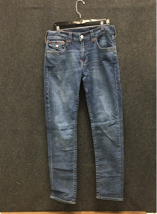 True Religion Men's Blue Section Skinny Stretch Denim Jeans Size 34