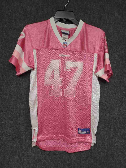 Reebok Youth XL Washington Redskins Chris Cooley #47 Pink NFL Jersey Sz 16