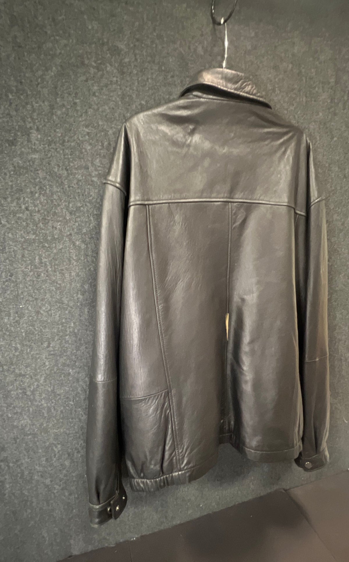 Boston Harbour Men's Black Leather Full Zip Outdoorwear Jacket Sz 3XLT