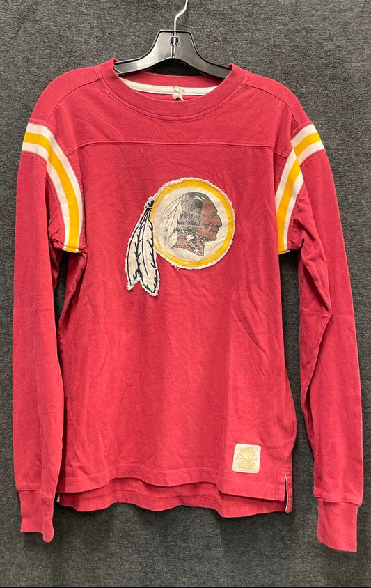 Reebok Washington Redskins Vintage Y2K Long Sleeve T-Shirt Red NWT Mens M