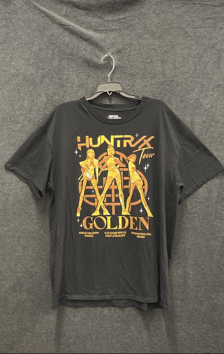 Netflix K-Pop Demon Hunters Huntrx Tour Golden Graphic T-Shirt Men's XL