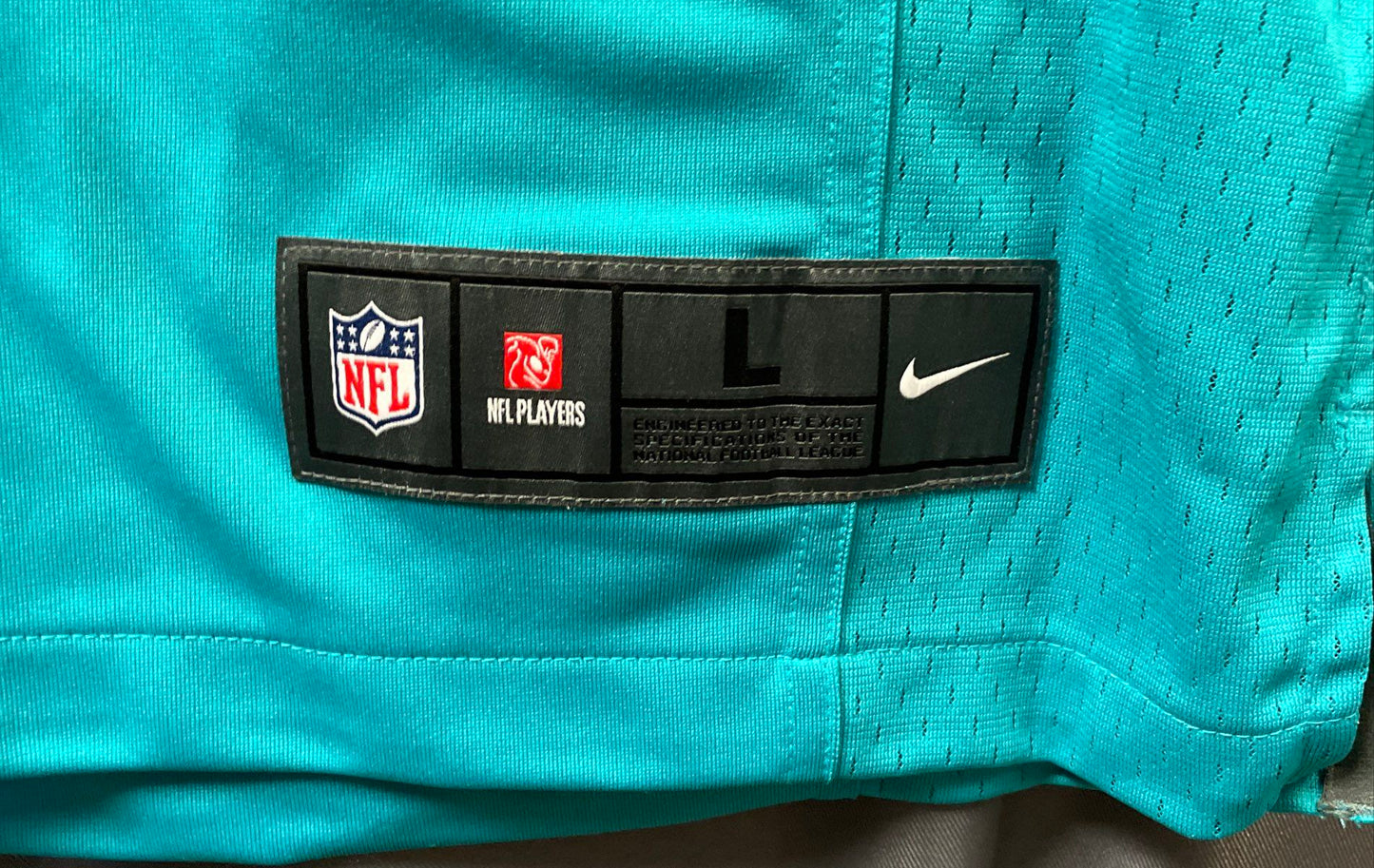 Nike Men's Miami Dolphins Ryan Tannehill #17 NFL Jersey Aqua Teal Size L