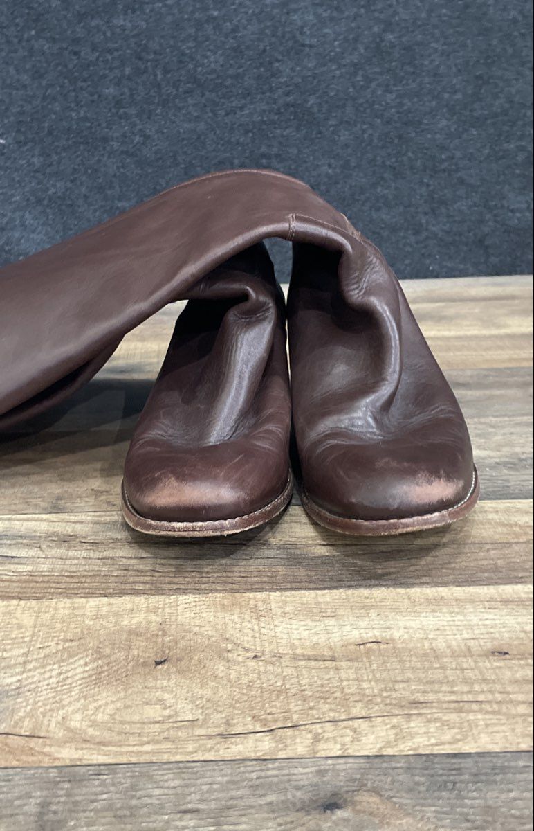 Cole Haan Dark Brown Leather Knee High Riding Boots Size 10B