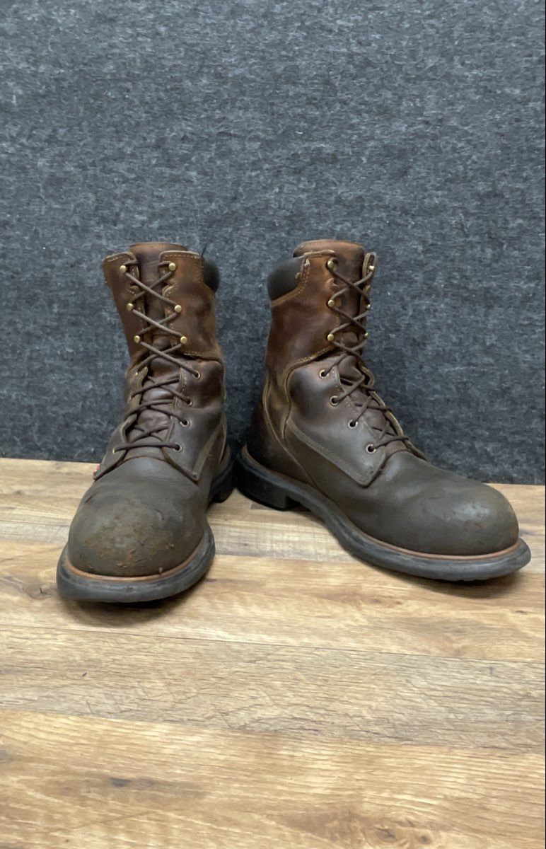 Red Wing DynaForce 4200 Waterproof Steel Toe Brown Leather Work Boots Size 11
