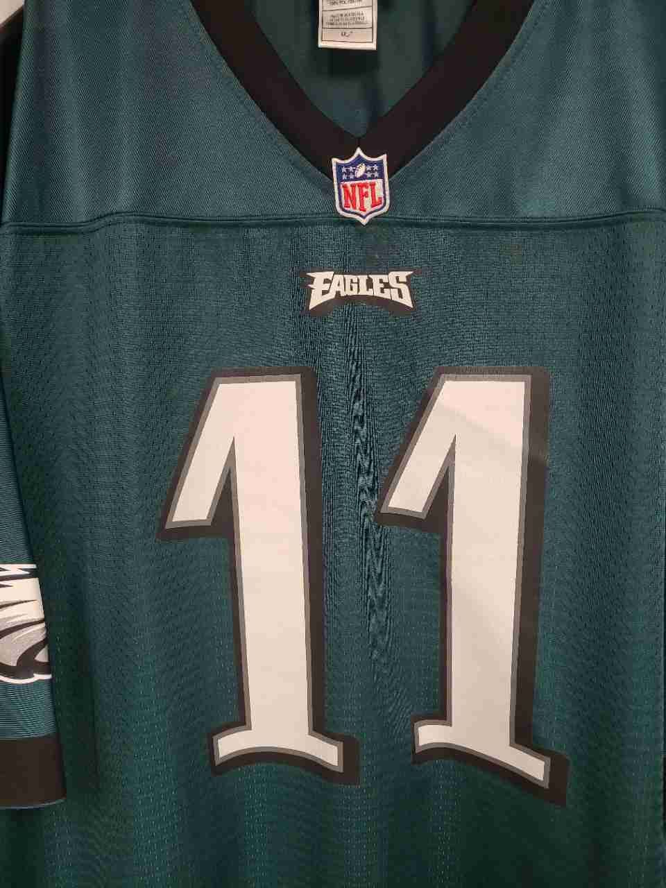 NFL Pro Line Philadelphia Eagles Carson Wentz 11 Jersey Midnight Green Sz 4XL-T