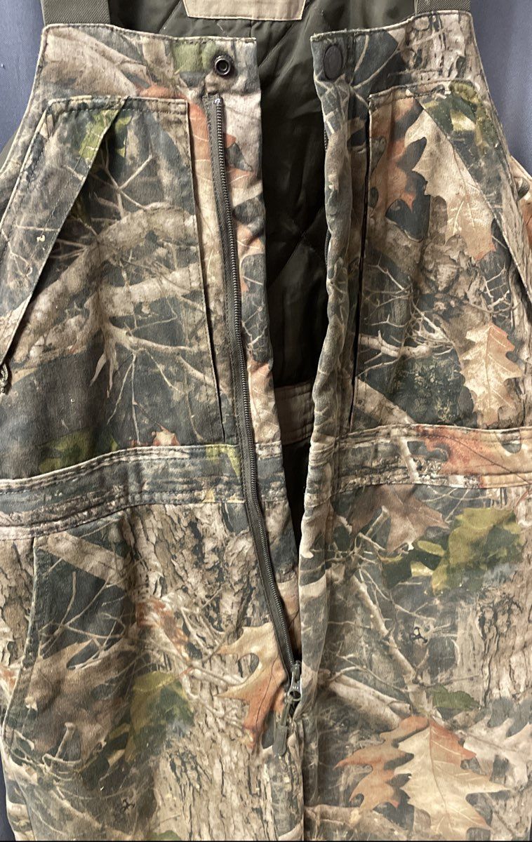 Redhead Men's Silent Hide Insulated Camo Hunting Overalls Bibs True Timber Sz M