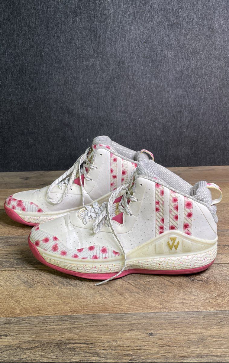 Adidas J Wall 1 Florist City Cherry Blossom Basketball Shoes Men's Size 9.5