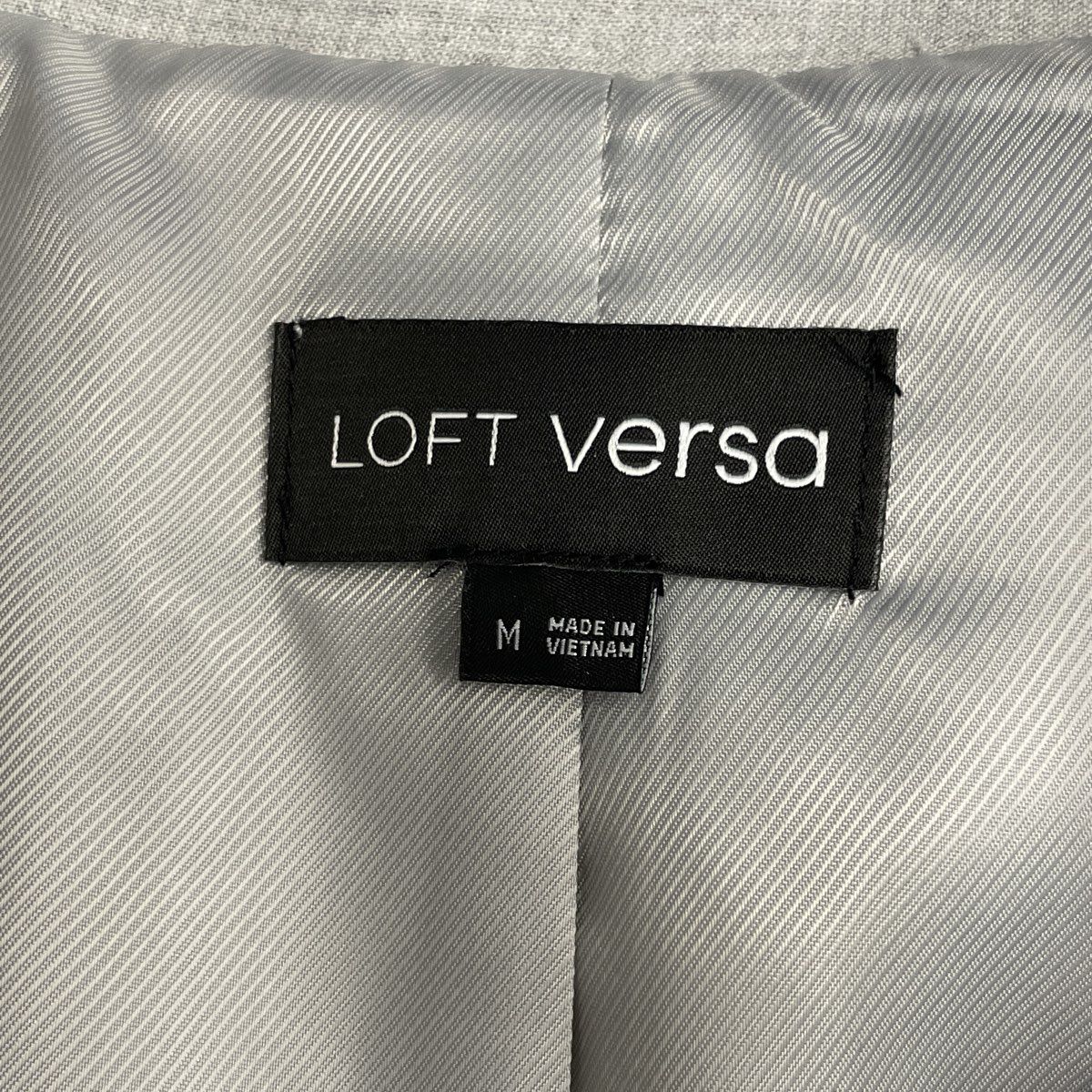 LOFT Versa Women's Gray Button Front Cargo Pocket Cropped Jacket Sz M