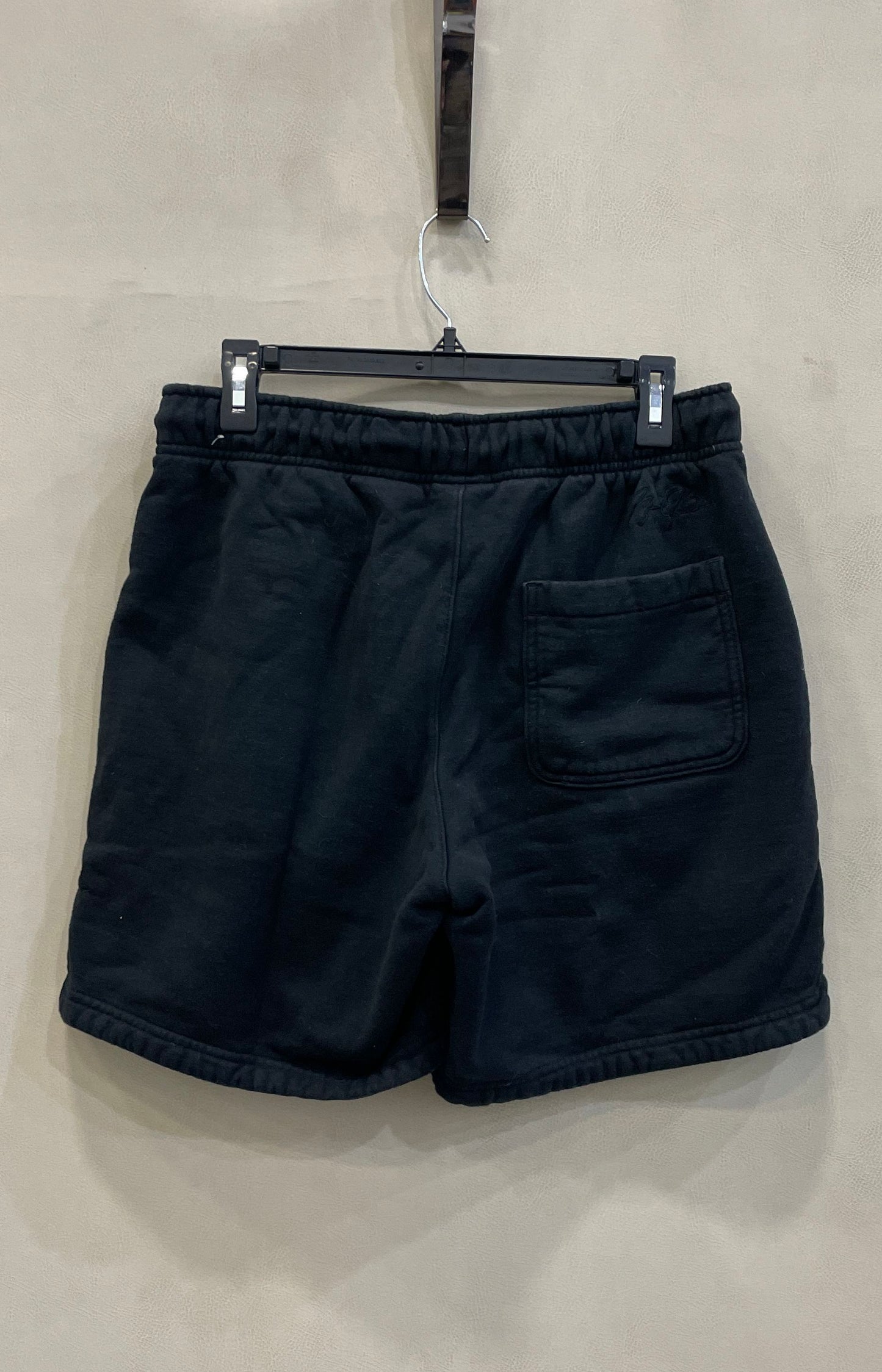 Jordan Men's Black Fleece Shorts Jumpman Logo Drawstring Pockets Sz M
