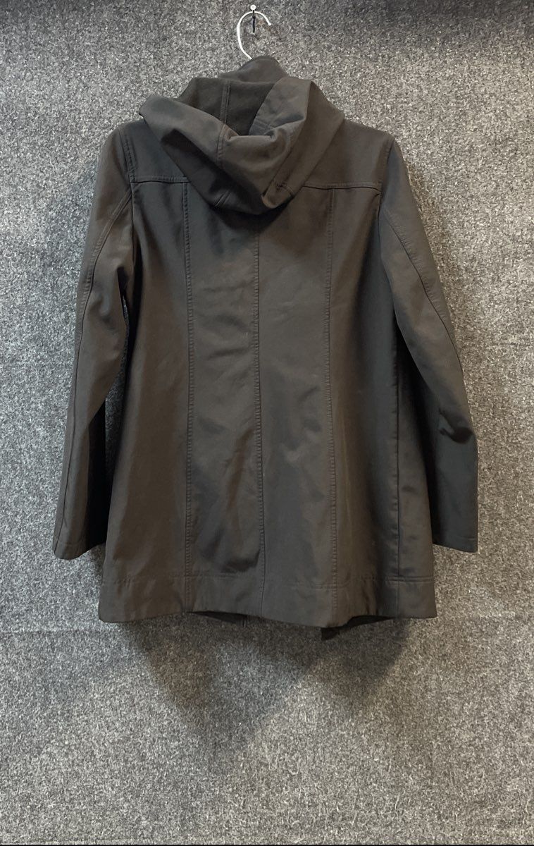 Andrew Marc Women's Black Softshell Jacket Detachable Hood Water Repellent Sz S