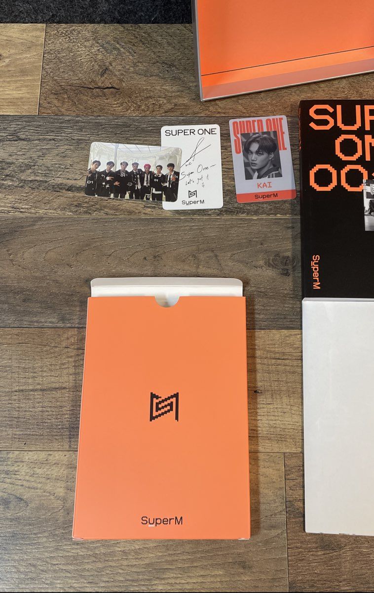 SuperM Super One 1st Album Lot 2 Versions Orange Super Green One K-Pop CD Set