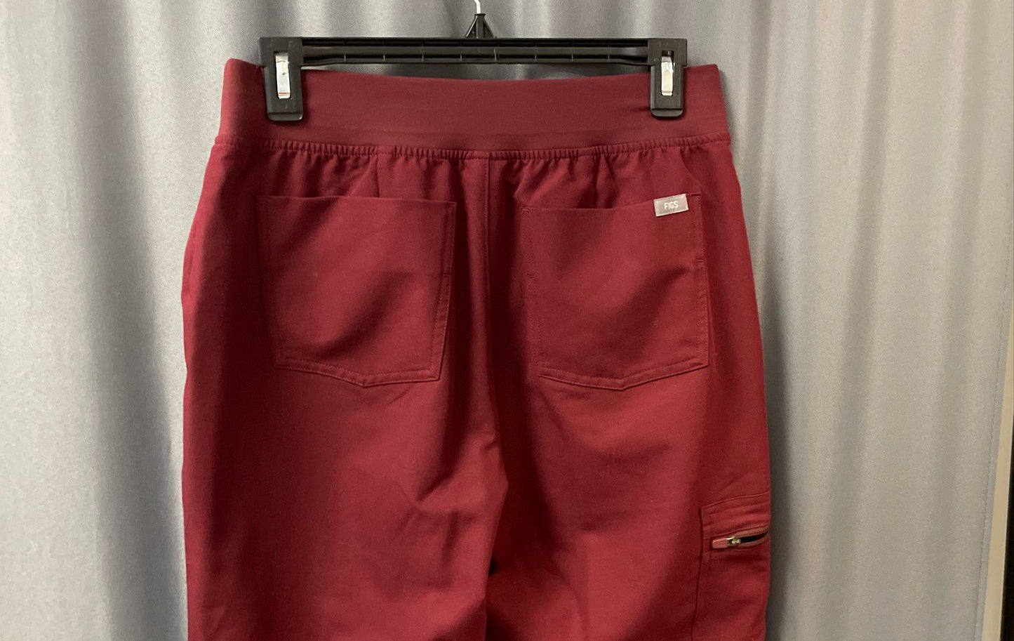 Figs Women's Zamora Jogger Scrub Bottoms Burgundy FIONx Small Tall