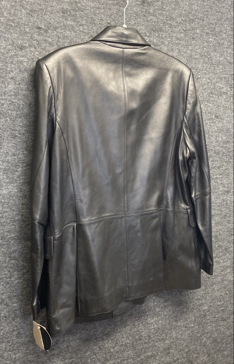 Valerie Separates Women's Black Leather Blazer Jacket Y2K Vintage NWT Size XL