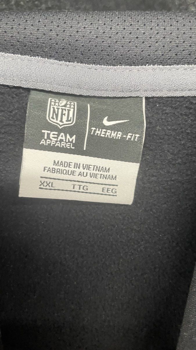Nike Men's Carolina Panthers Black Pullover Therma-FIT NFL Hoodie Size XXL