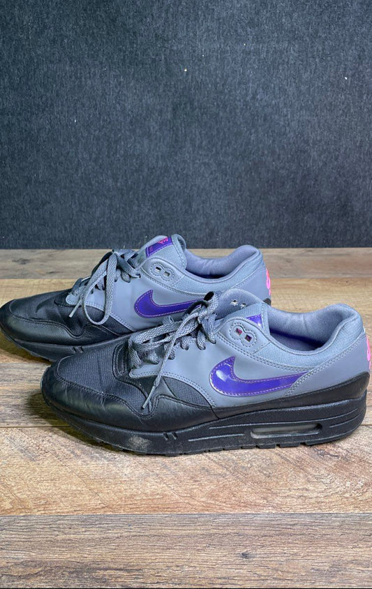 Nike Air Max 1 Fierce Purple Anthracite Pink Men's Sneakers AR1249-002 Size 9.5
