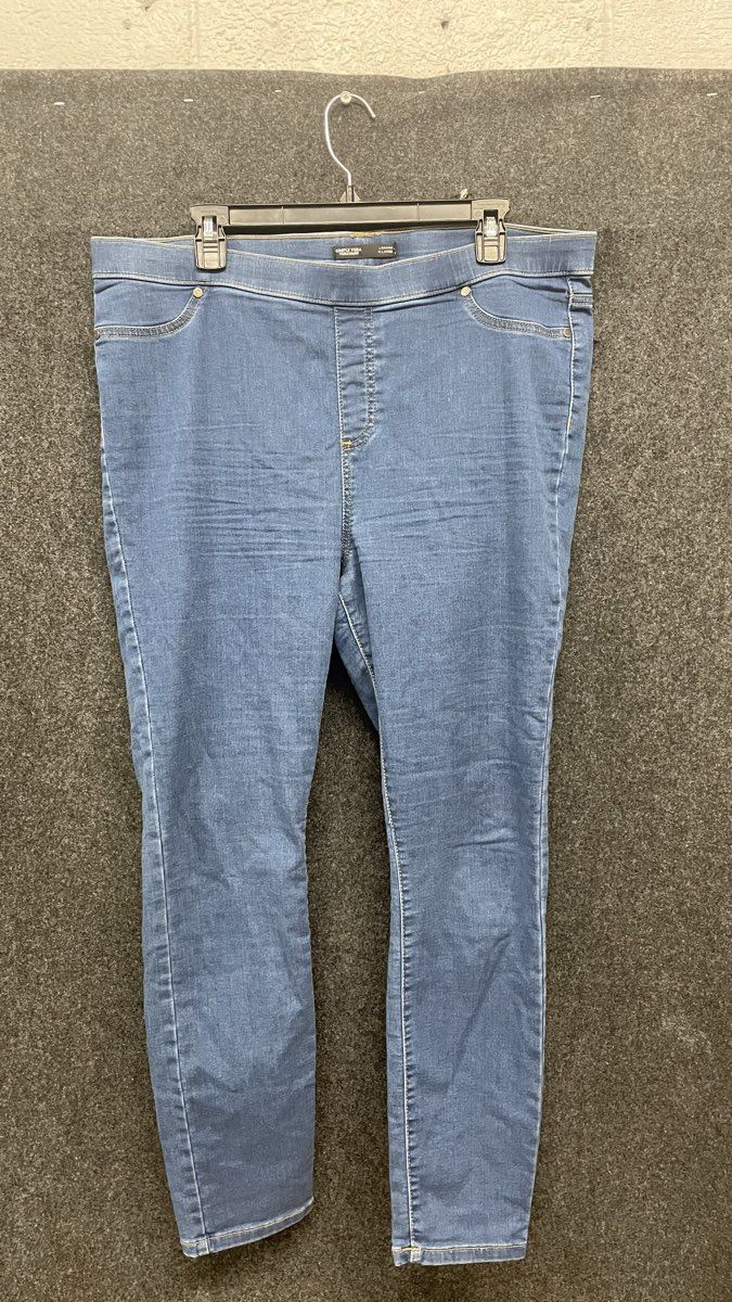 Simply Vera Vera Wang Women's Denim Leggings Blue Pull On Jeggings Size XL