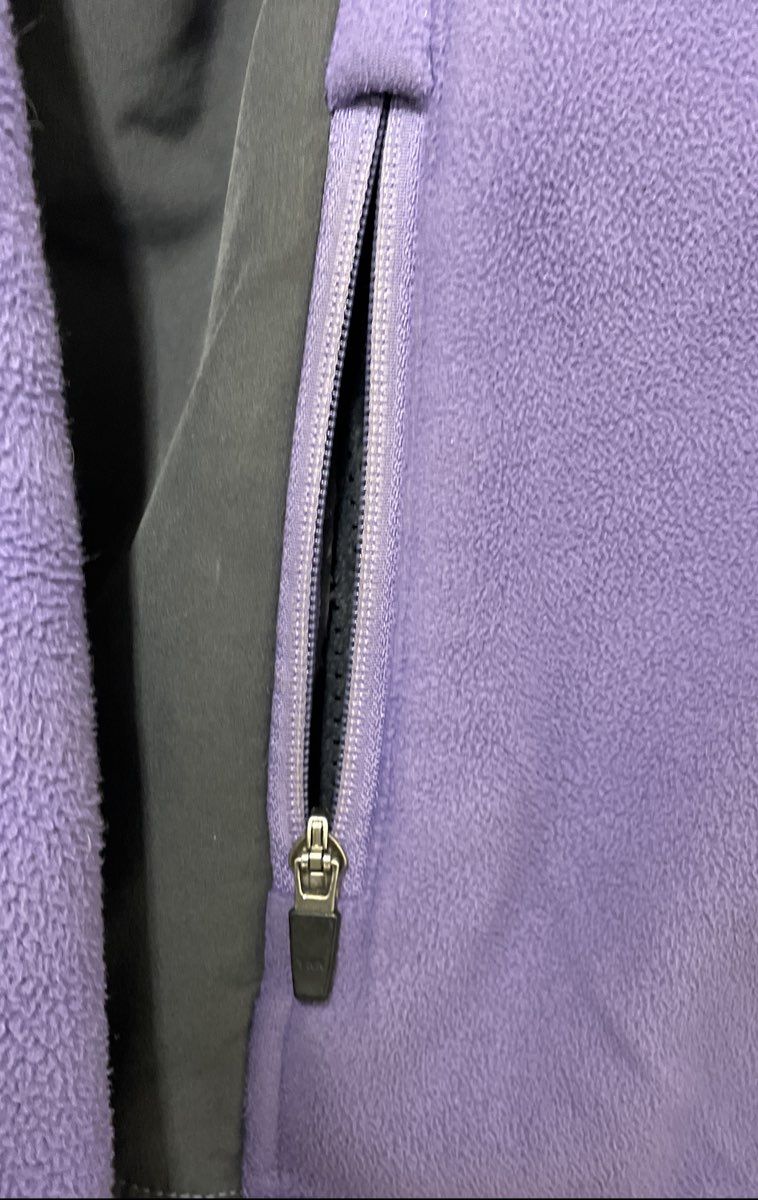 L.L. Bean Women's Pathfinder Polartec Fleece Jacket Purple Gray Size XL