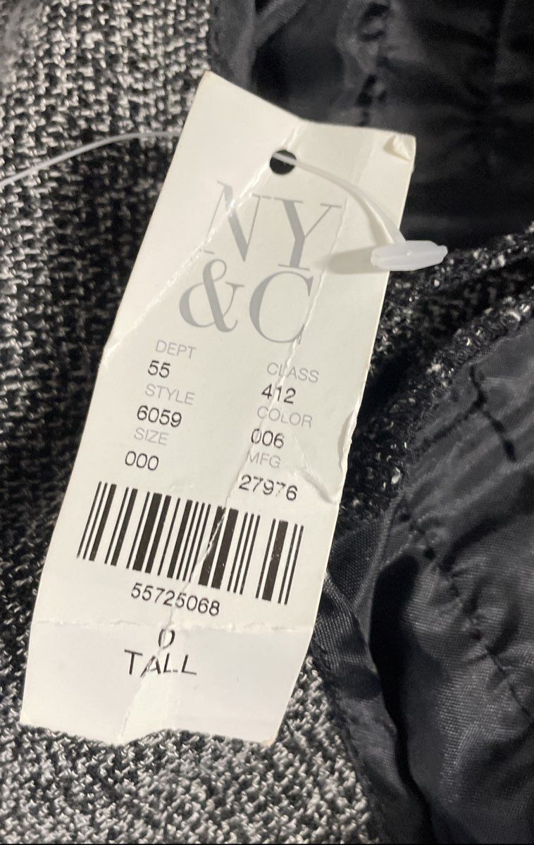 New York & Company Women's Grey 7th Avenue Suiting Pants Sz 0 Tall NWT