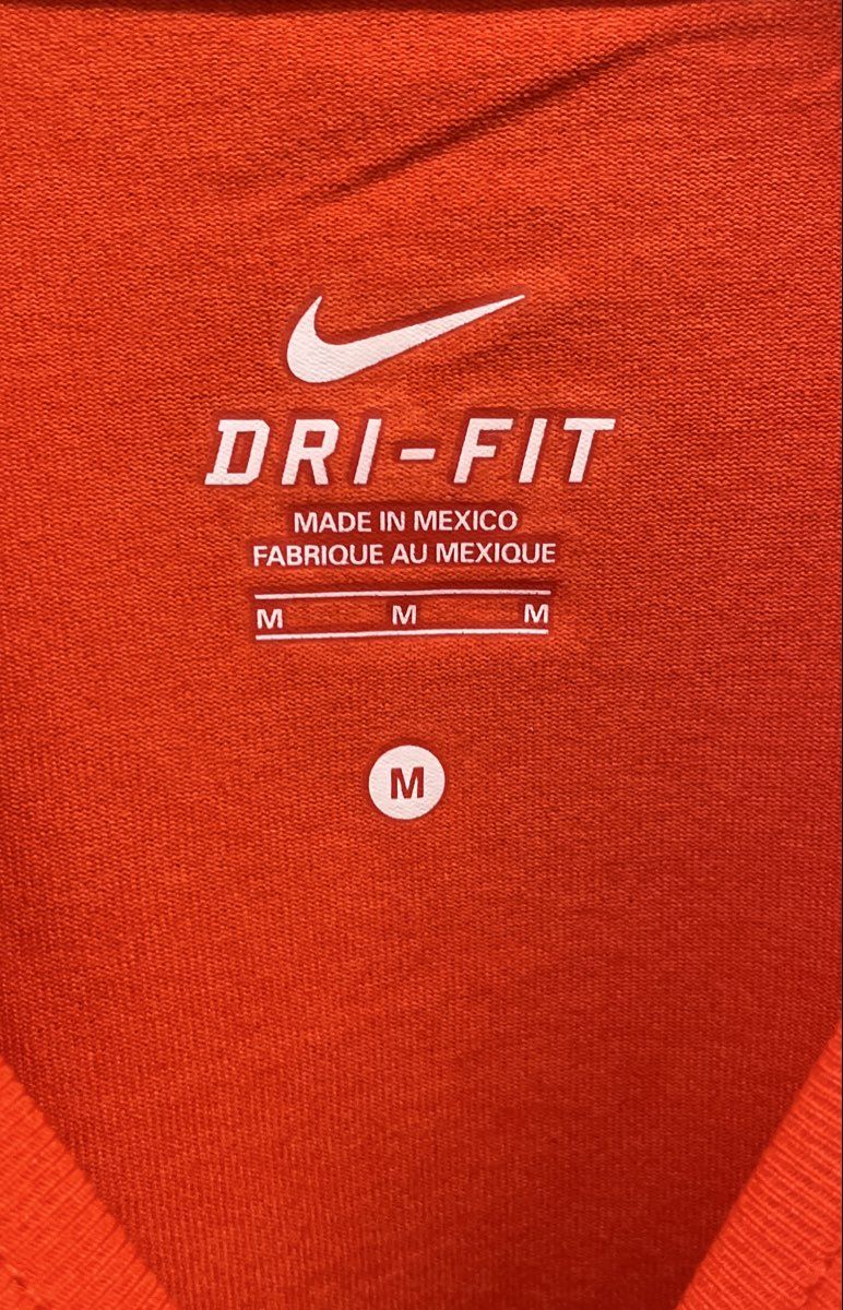 Nike Men's Red Dri-Fit Long Sleeve Performance Activewear Shirt Size M