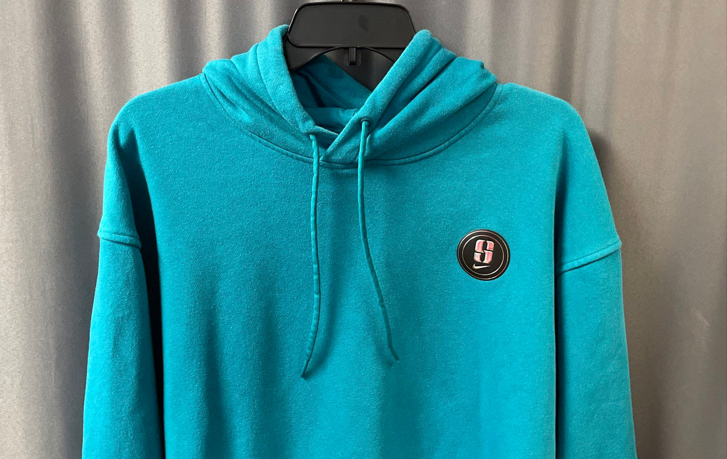 Nike Women's Sabrina Ionescu Teal Pullover Hoodie Signature Logo Sz XL