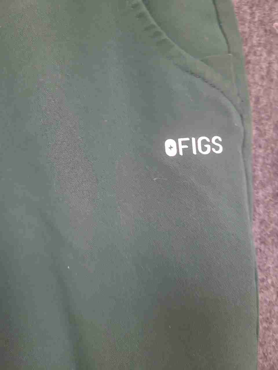 Figs Women's Zamora Jogger Scrub Pants Green Technical Collection Sz S