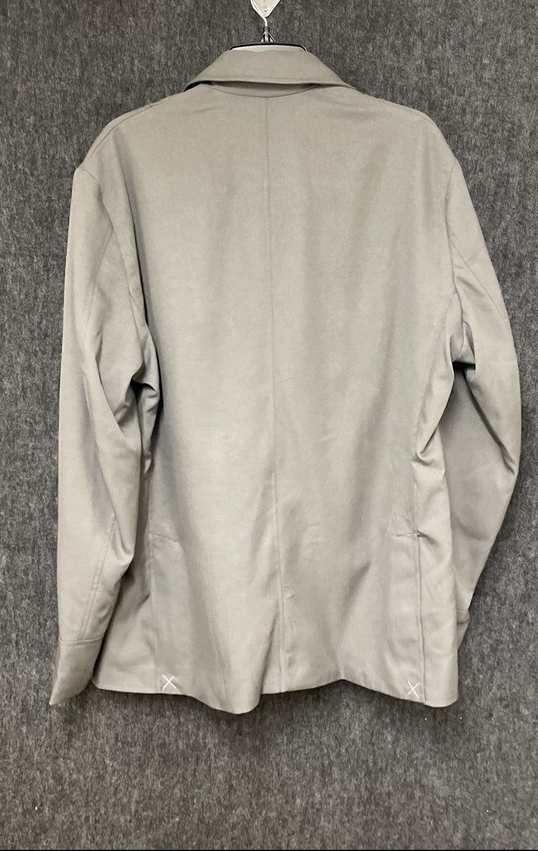 Haggar Men's Euro Jacket Gray Full Zip Lightweight Casual Blazer Sz L NWT