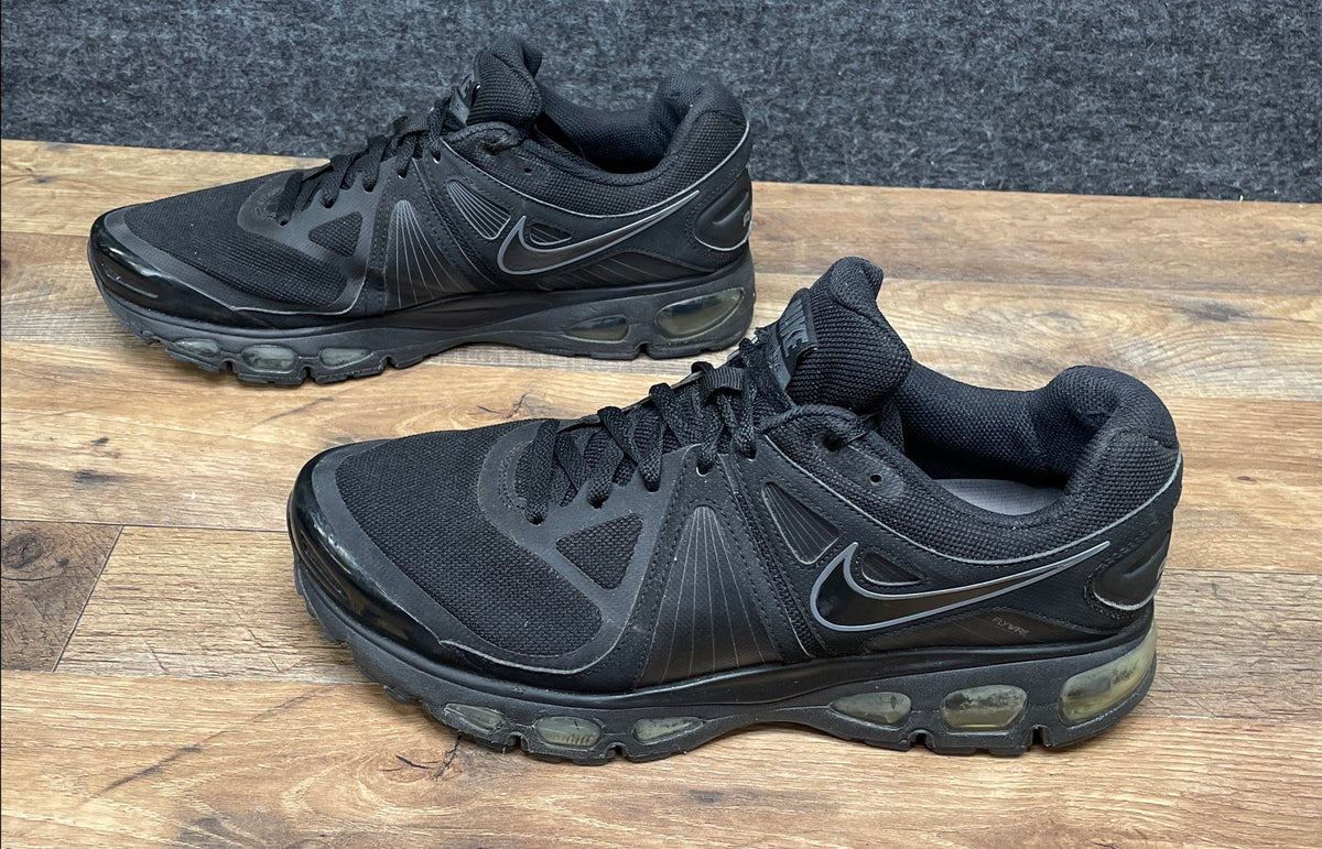 Nike Air Max Tailwind 4 Triple Black Running Shoes 453976-001 Men's Size 11.5