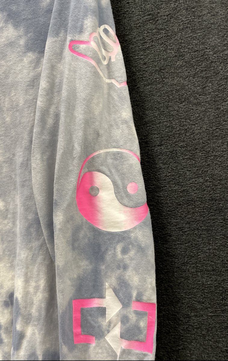 American Eagle Tie Dye Long Sleeve Graphic T-Shirt Sz S