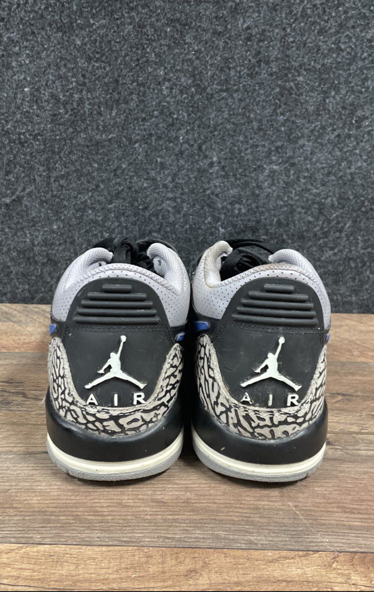 Nike Jordan Legacy 312 Low Game Royal Black Elephant Print Sneakers Size 7Y