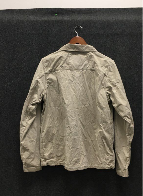 Columbia Men's Beige Full Zip Windbreaker Jacket Cotton Blend Sz M