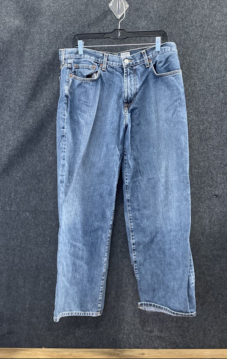Vintage 90s Lucky Brand Women's Blue Dungarees Jeans Made in USA Sz 34