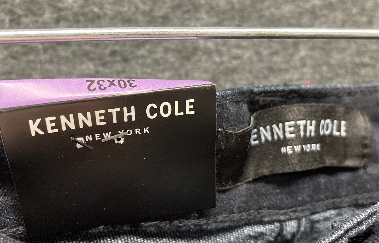 Kenneth Cole New York Men's Dark Blue Straight Fit Stretch Denim Jeans NWT 30x32