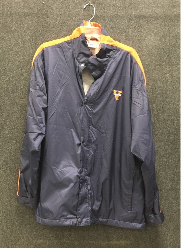 Vintage 90s Red Oak Men's Virginia Cavaliers UVA Windbreaker Navy Jacket Sz L