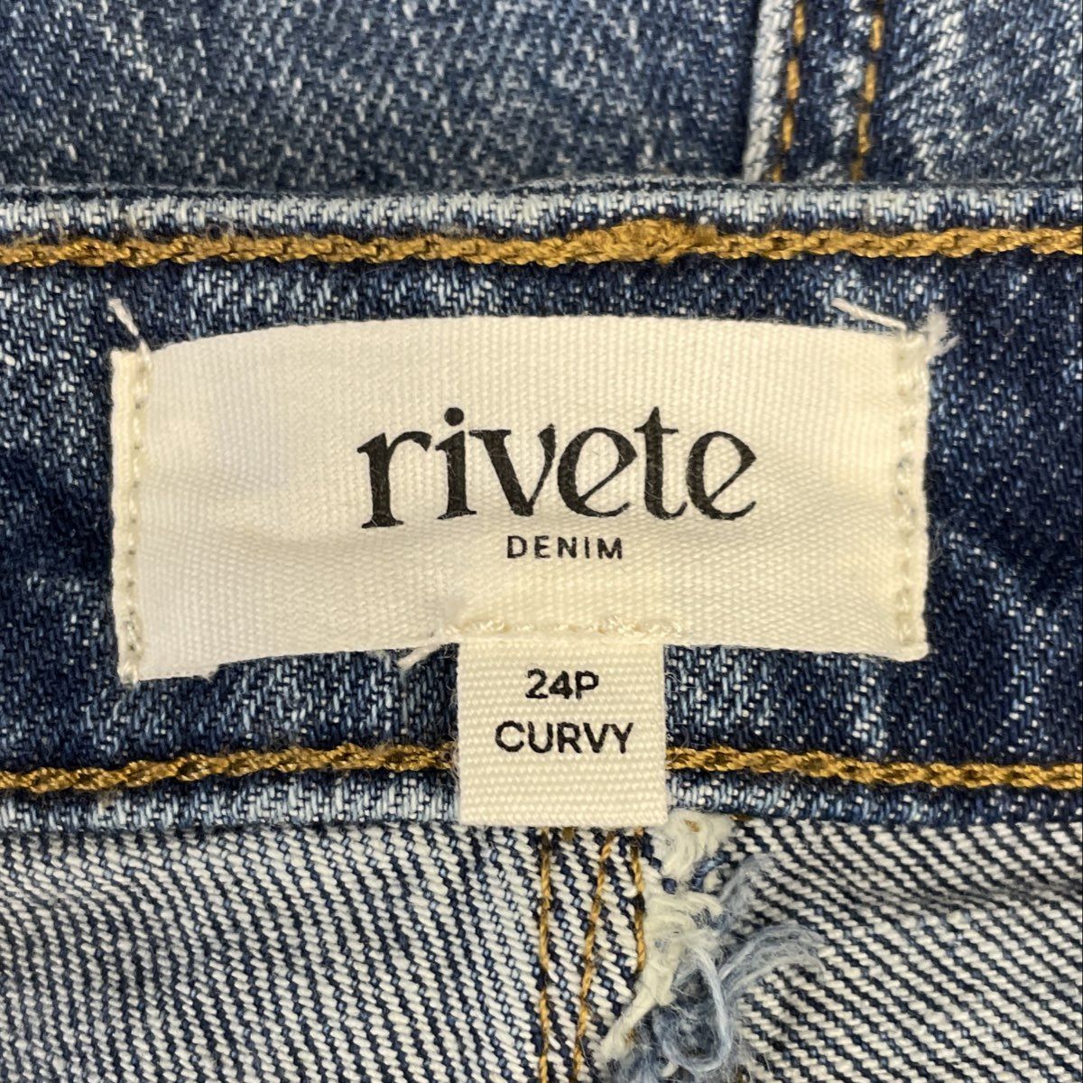 Rivete Denim Women's Blue Curvy Fit Bermuda Shorts Sz 24P